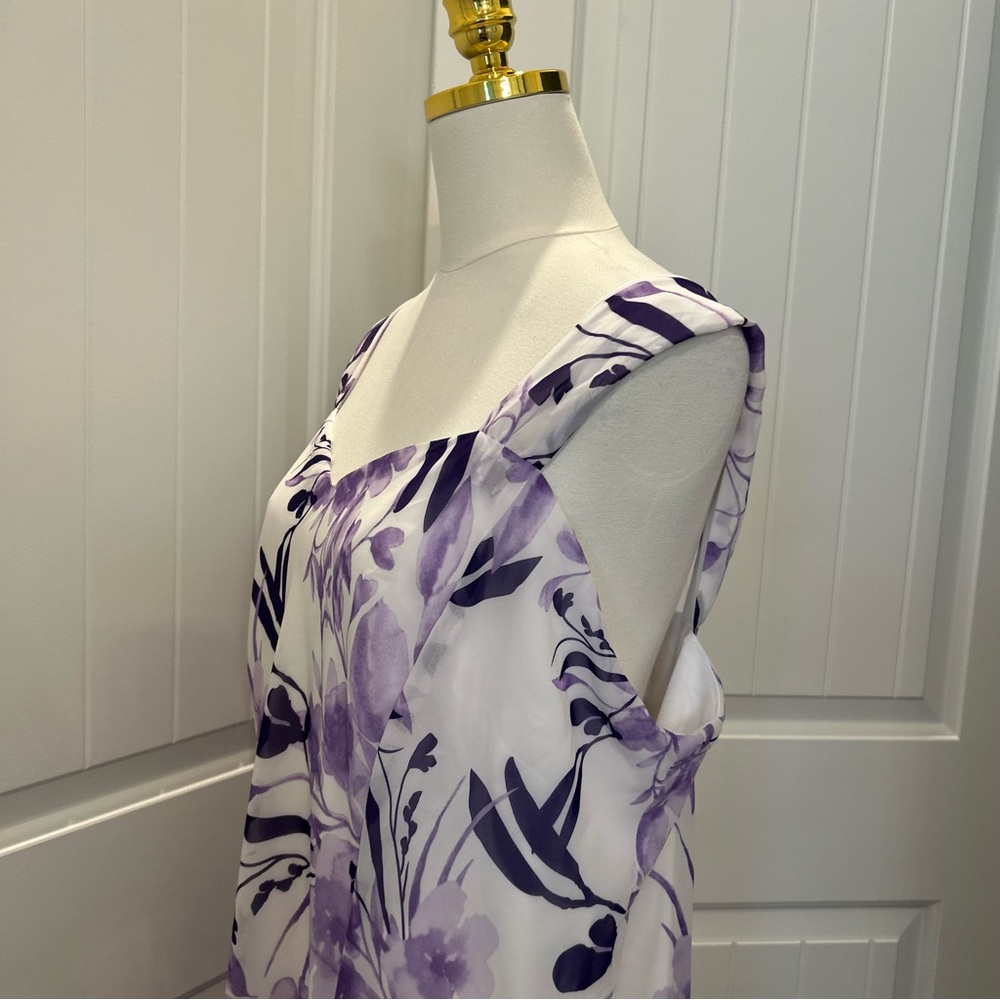 Floral Connected Apparal Lined Dress - Picture 4 of 9